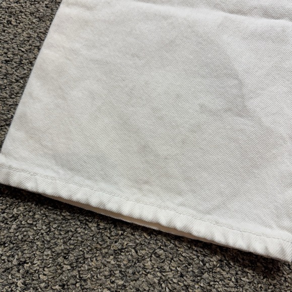 Vintage Levis 501 Jeans Mens 36x36 White Denim Button Fly Straight Leg USA - Picture 6 of 13